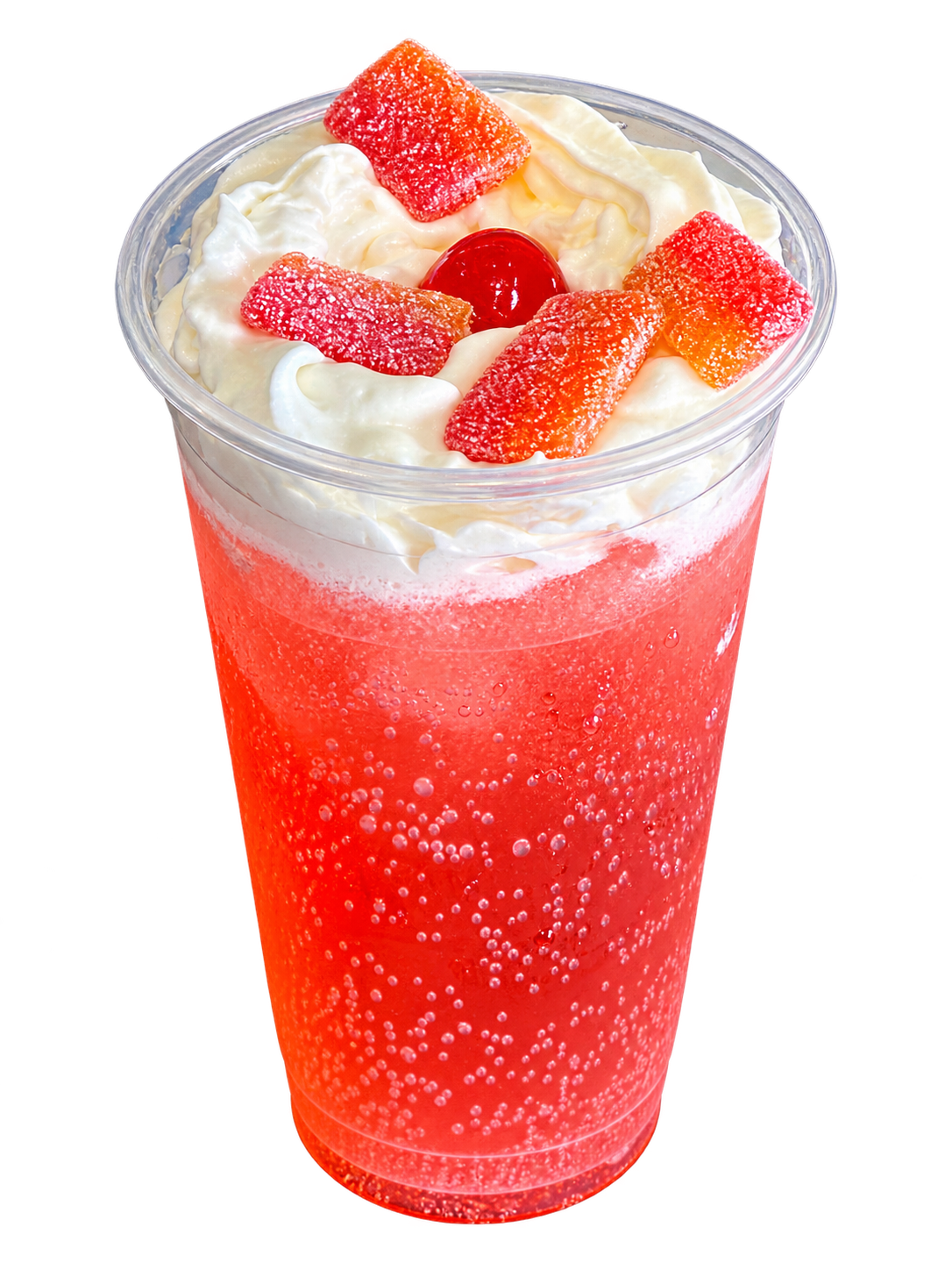A Sour Sunset gourmet soda